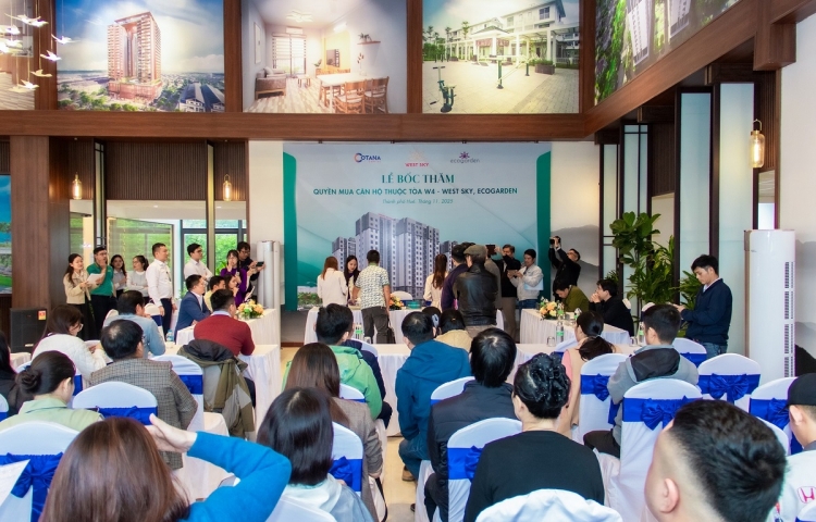 WEST SKY  – BÙNG NỔ CẢM XÚC TẠI LỄ BỐC THĂM QUYỀN MUA CĂN HỘ TOÀ W4 